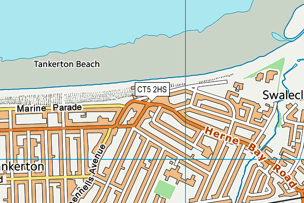 CT5 2HS map - OS VectorMap District (Ordnance Survey)