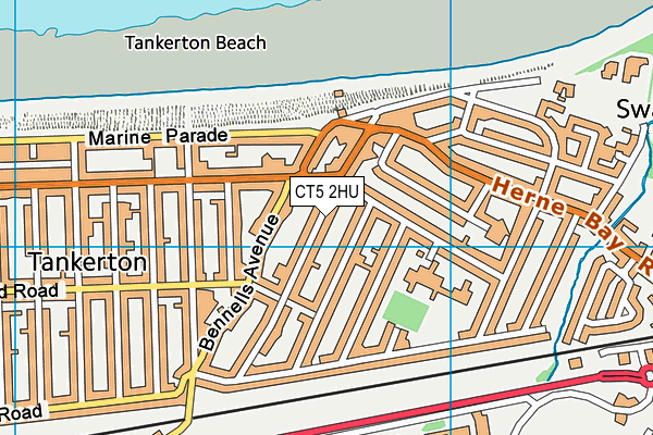 CT5 2HU map - OS VectorMap District (Ordnance Survey)