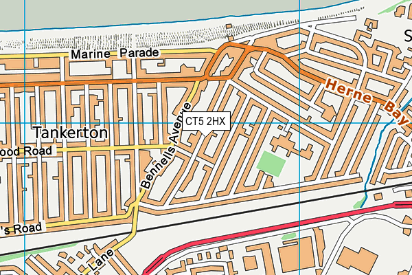 CT5 2HX map - OS VectorMap District (Ordnance Survey)