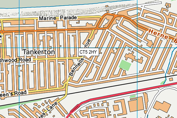 CT5 2HY map - OS VectorMap District (Ordnance Survey)