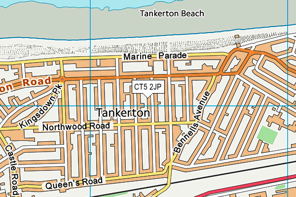 CT5 2JP map - OS VectorMap District (Ordnance Survey)