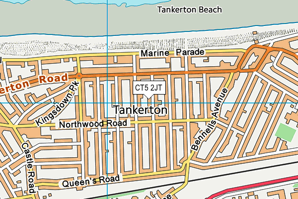 CT5 2JT map - OS VectorMap District (Ordnance Survey)