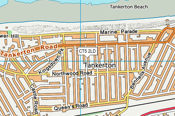 CT5 2LD map - OS VectorMap District (Ordnance Survey)