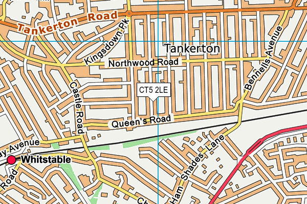 CT5 2LE map - OS VectorMap District (Ordnance Survey)