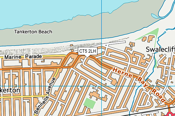 CT5 2LH map - OS VectorMap District (Ordnance Survey)