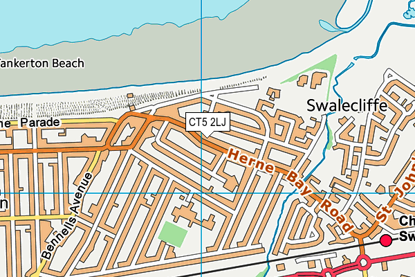 CT5 2LJ map - OS VectorMap District (Ordnance Survey)