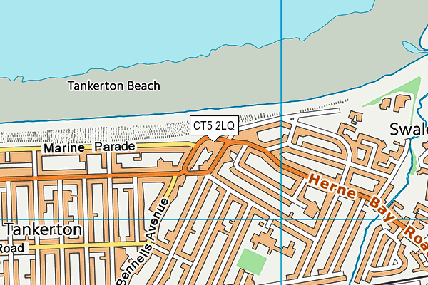 CT5 2LQ map - OS VectorMap District (Ordnance Survey)