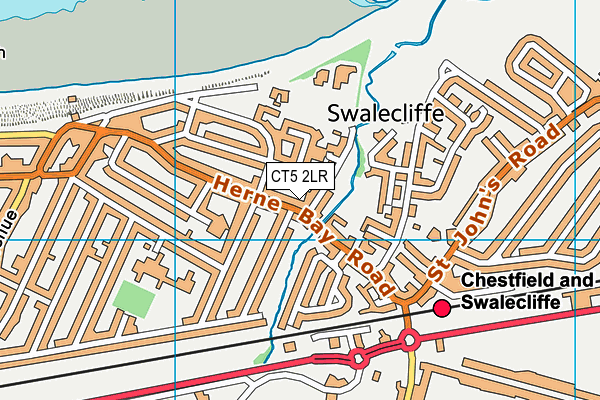 CT5 2LR map - OS VectorMap District (Ordnance Survey)