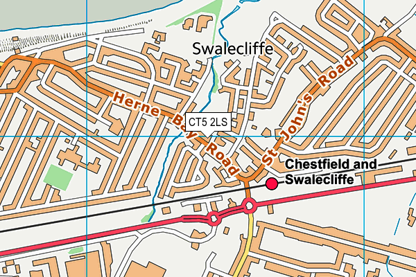 CT5 2LS map - OS VectorMap District (Ordnance Survey)