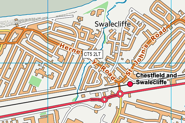 CT5 2LT map - OS VectorMap District (Ordnance Survey)