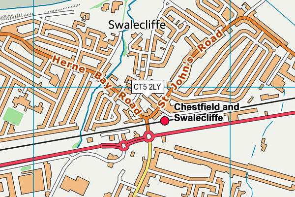 CT5 2LY map - OS VectorMap District (Ordnance Survey)