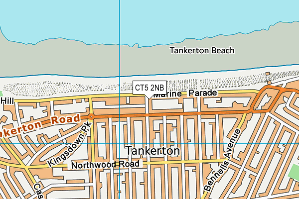 CT5 2NB map - OS VectorMap District (Ordnance Survey)