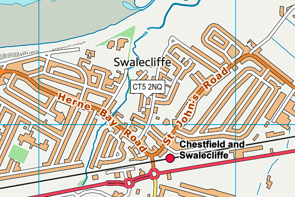 CT5 2NQ map - OS VectorMap District (Ordnance Survey)