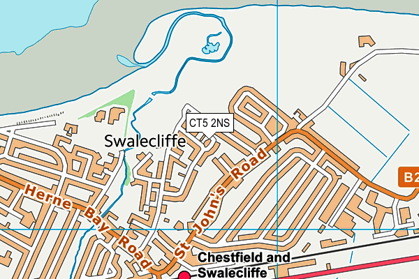 CT5 2NS map - OS VectorMap District (Ordnance Survey)