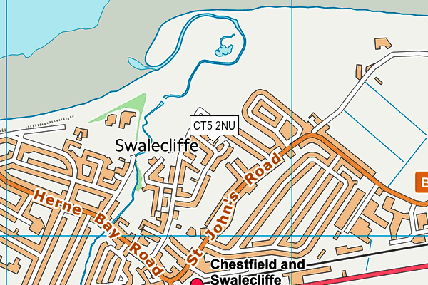 CT5 2NU map - OS VectorMap District (Ordnance Survey)