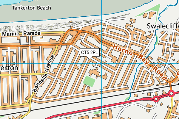 CT5 2PL map - OS VectorMap District (Ordnance Survey)