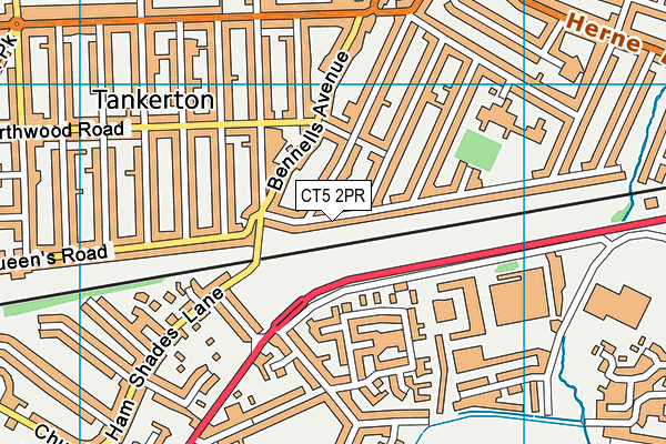 CT5 2PR map - OS VectorMap District (Ordnance Survey)