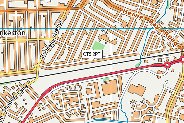 CT5 2PT map - OS VectorMap District (Ordnance Survey)