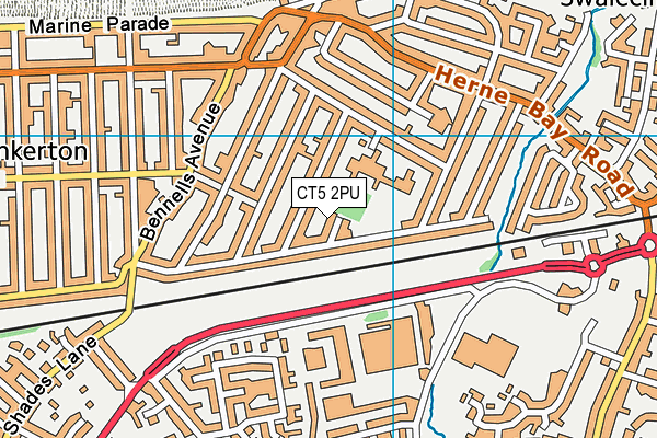 CT5 2PU map - OS VectorMap District (Ordnance Survey)