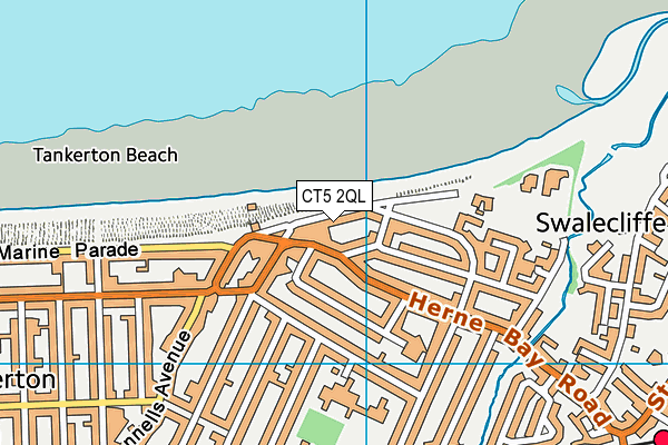 CT5 2QL map - OS VectorMap District (Ordnance Survey)