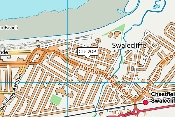 CT5 2QP map - OS VectorMap District (Ordnance Survey)