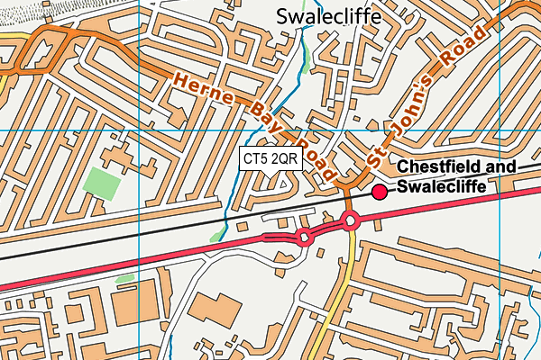 CT5 2QR map - OS VectorMap District (Ordnance Survey)