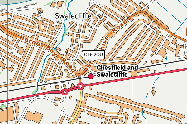 CT5 2QU map - OS VectorMap District (Ordnance Survey)