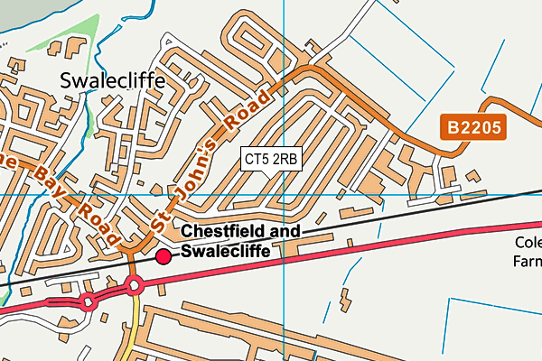 CT5 2RB map - OS VectorMap District (Ordnance Survey)