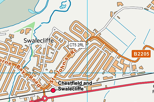 CT5 2RL map - OS VectorMap District (Ordnance Survey)