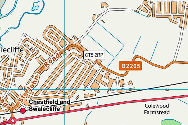 CT5 2RP map - OS VectorMap District (Ordnance Survey)