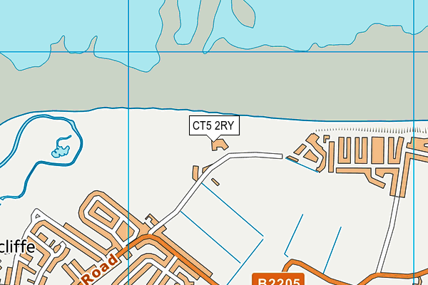 Seaview Caravan Park map (CT5 2RY) - OS VectorMap District (Ordnance Survey)