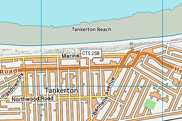 CT5 2SB map - OS VectorMap District (Ordnance Survey)