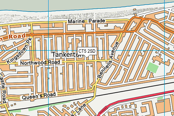 CT5 2SD map - OS VectorMap District (Ordnance Survey)