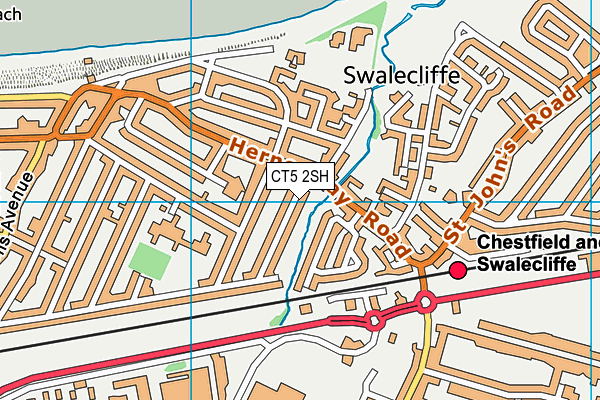 CT5 2SH map - OS VectorMap District (Ordnance Survey)