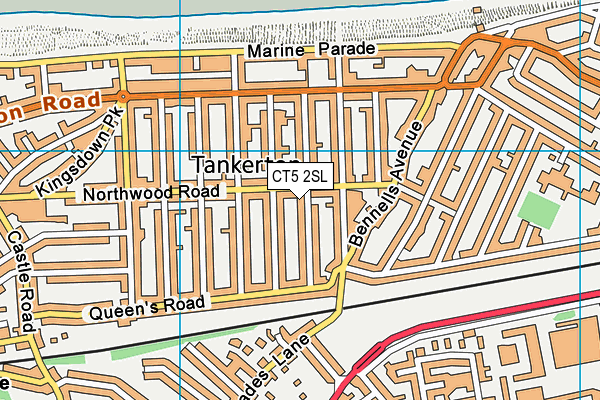 CT5 2SL map - OS VectorMap District (Ordnance Survey)