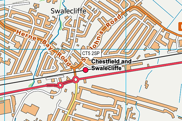 CT5 2SP map - OS VectorMap District (Ordnance Survey)