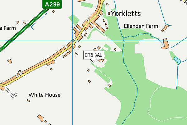 CT5 3AL map - OS VectorMap District (Ordnance Survey)