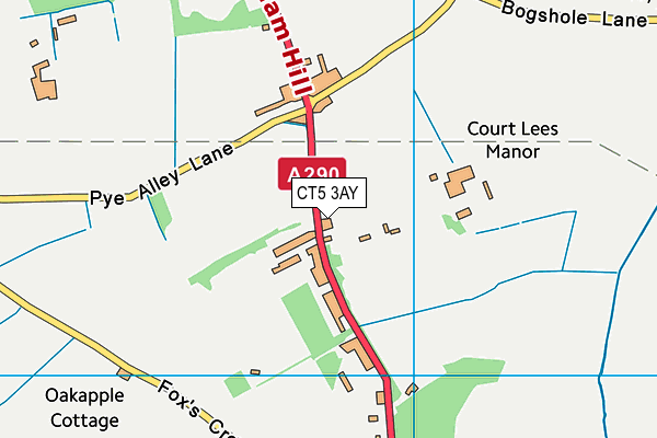 CT5 3AY map - OS VectorMap District (Ordnance Survey)