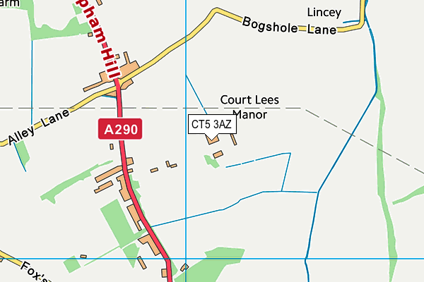 CT5 3AZ map - OS VectorMap District (Ordnance Survey)