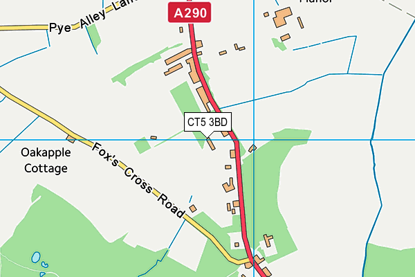 CT5 3BD map - OS VectorMap District (Ordnance Survey)