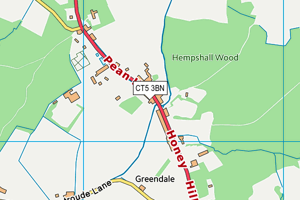 CT5 3BN map - OS VectorMap District (Ordnance Survey)
