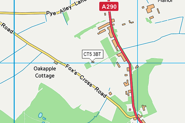 CT5 3BT map - OS VectorMap District (Ordnance Survey)