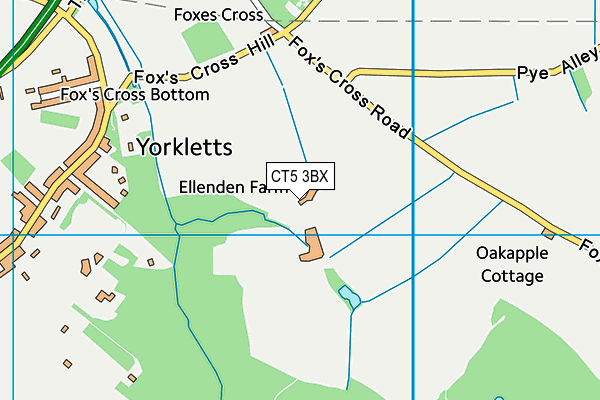 CT5 3BX map - OS VectorMap District (Ordnance Survey)