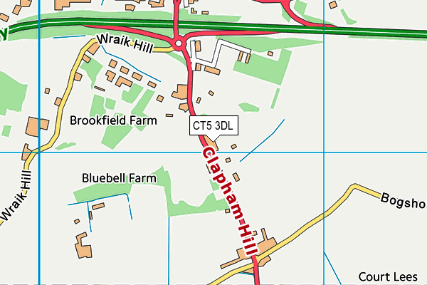 CT5 3DL map - OS VectorMap District (Ordnance Survey)