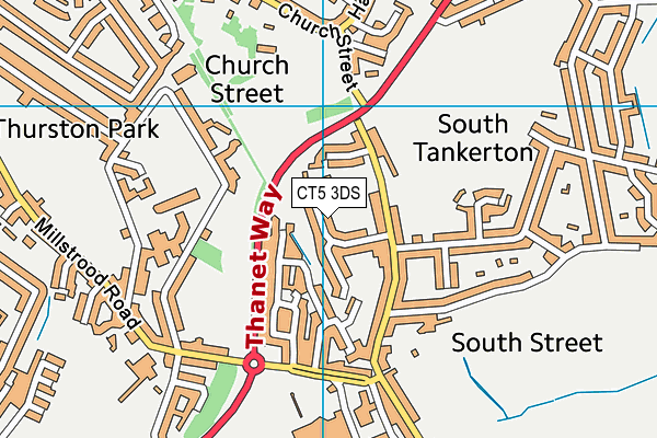 CT5 3DS map - OS VectorMap District (Ordnance Survey)