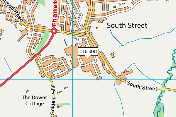 CT5 3DU map - OS VectorMap District (Ordnance Survey)