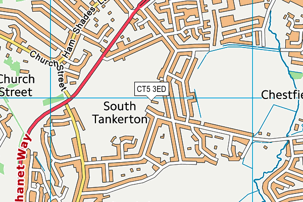 CT5 3ED map - OS VectorMap District (Ordnance Survey)