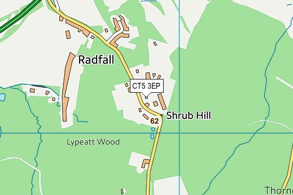 CT5 3EP map - OS VectorMap District (Ordnance Survey)