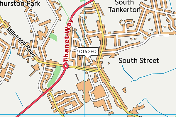 CT5 3EQ map - OS VectorMap District (Ordnance Survey)