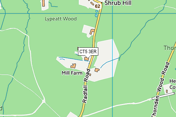 CT5 3ER map - OS VectorMap District (Ordnance Survey)